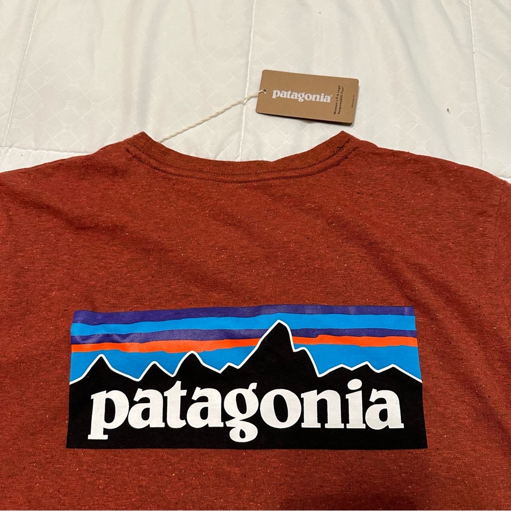 Womens Patagonia Responsible Tee in Brick Red NWT